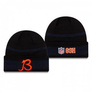 Chicago Bears Black 2021 NFL Sideline B Tech Cuffed Knit Hat