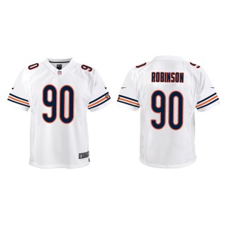 Youth Dominique Robinson Bears White Game Jersey