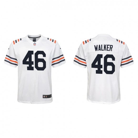 Youth Mykal Walker Bears White Classic Game Jersey