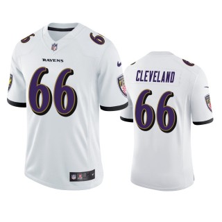 Ben Cleveland Baltimore Ravens White Vapor Limited Jersey