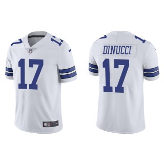 Men's Dallas Cowboys Ben DiNucci White Vapor Limited Jersey