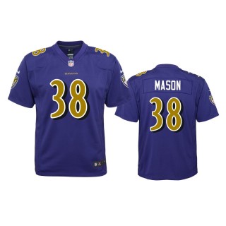 Baltimore Ravens Ben Mason Purple Color Rush Game Jersey