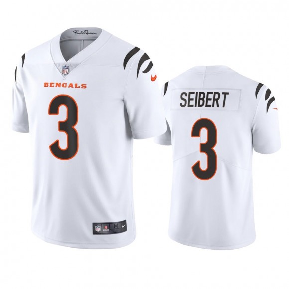 Cincinnati Bengals Austin Seibert White 2021 Vapor Limited Jersey - Men's