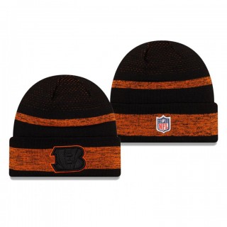 Cincinnati Bengals Black 2021 NFL Sideline Tech Cuffed Knit Hat