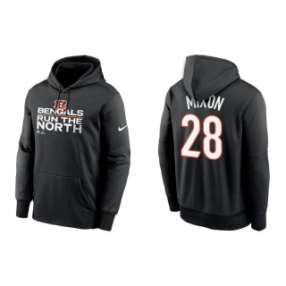 Men's Bengals Joe Mixon Black 2021 AFC North Division Champions Trophy Hoodie