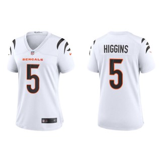 Women's Bengals Tee Higgins White Game Jersey