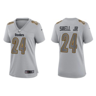 Benny Snell Jr. Women's Pittsburgh Steelers Gray Atmosphere Fashion Game Jersey
