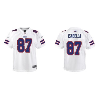 Youth Andy Isabella Bills White Game Jersey