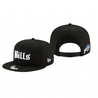Buffalo Bills Black Gothic Script 9FIFTY Adjustable Snapback Hat