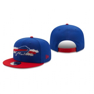 Buffalo Bills Royal Red Scribble 9FIFTY Snapback Hat