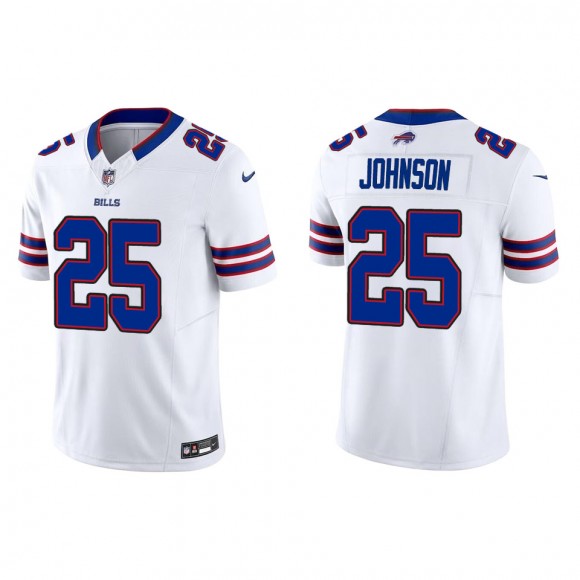 Ty Johnson Bills White Vapor F.U.S.E. Limited Jersey