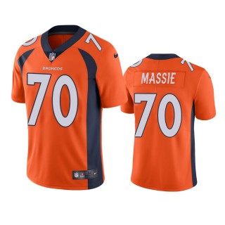 Bobby Massie Denver Broncos Orange Vapor Limited Jersey