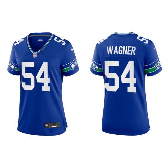 Bobby Wagner Women Seattle Seahawks Royal Throwback Game Jersey