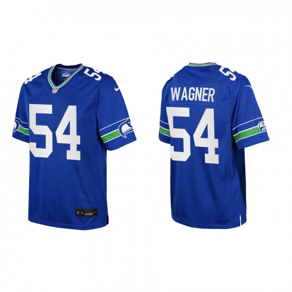 Bobby Wagner Youth Seattle Seahawks Royal Throwback Game Jersey