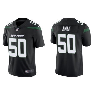 Men's New York Jets Bradlee Anae Black Vapor Limited Jersey