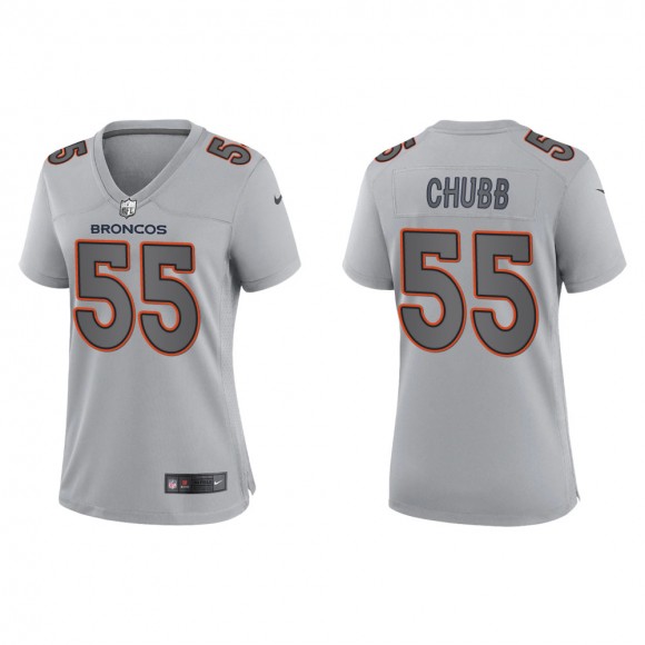 Bradley Chubb Women's Denver Broncos Gray Atmosphere Fashion Game Jersey