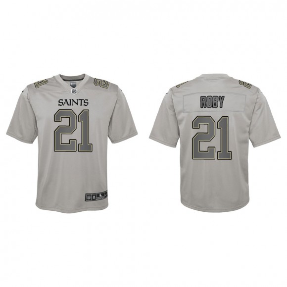 Bradley Roby Youth New Orleans Saints Gray Atmosphere Game Jersey