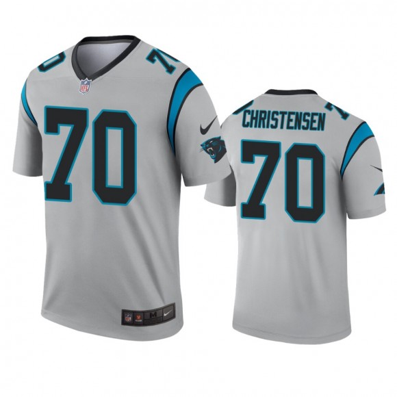 Carolina Panthers Brady Christensen Silver Inverted Legend Jersey