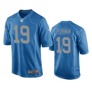 Detroit Lions Breshad Perriman Blue Throwback Game Jersey