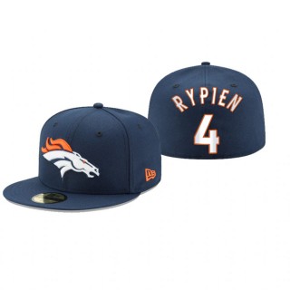 Denver Broncos Brett Rypien Navy Omaha 59FIFTY Fitted Hat