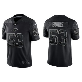 Brian Burns Carolina Panthers Black Reflective Limited Jersey