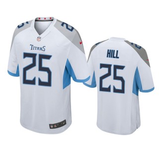 Tennessee Titans Brian Hill White Game Jersey