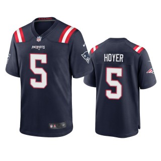 New England Patriots Brian Hoyer Navy Game Jersey