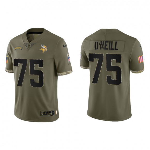 Brian O'neill Minnesota Vikings Olive 2022 Salute To Service Limited Jersey