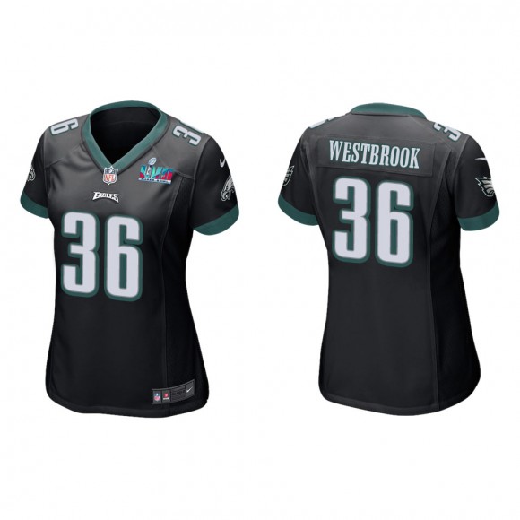 Brian Westbrook Women's Philadelphia Eagles Super Bowl LVII Black Game Jersey