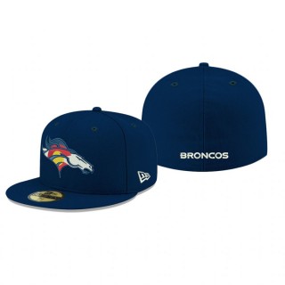 Denver Broncos Navy Omaha Alternate Logo 59FIFTY Fitted Hat