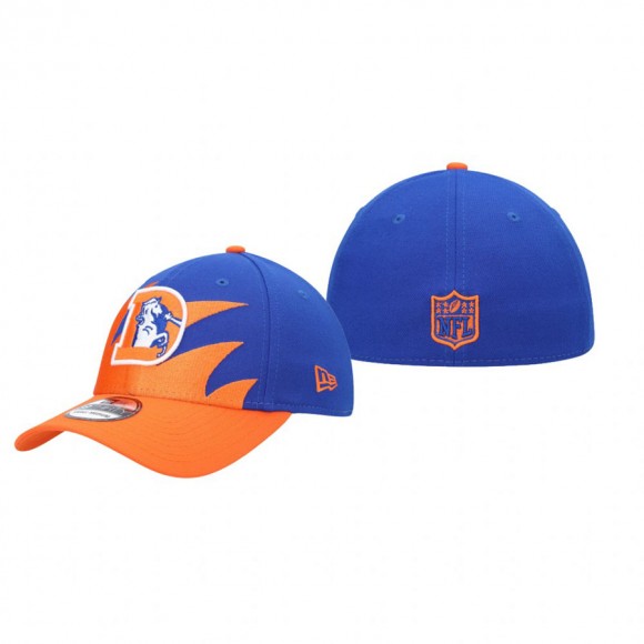 Denver Broncos Orange Royal Surge 39THIRTY Flex Hat