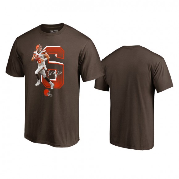 Cleveland Browns Baker Mayfield Brown Player Graphic Powerhouse T-Shirt