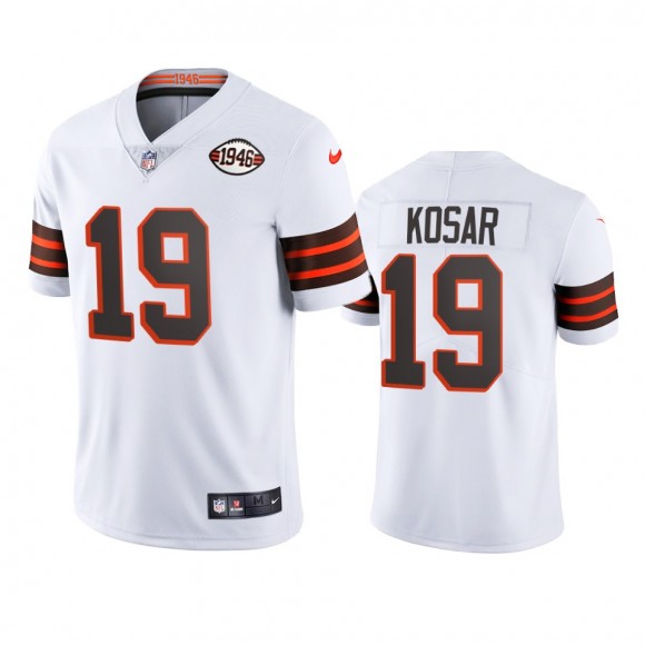 Cleveland Browns Bernie Kosar White Vapor Limited 75th Anniversary Jersey