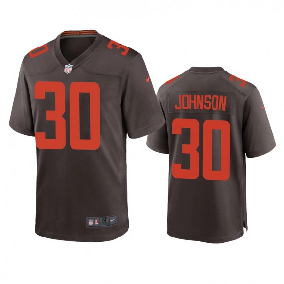 Cleveland Browns D'Ernest Johnson Brown Alternate Game Jersey