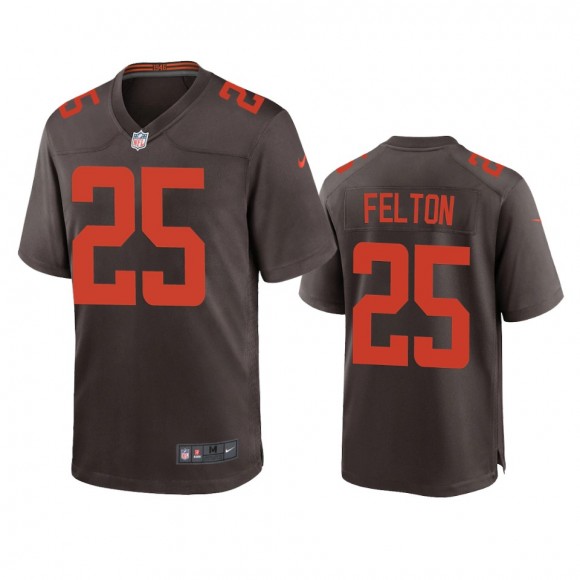 Cleveland Browns Demetric Felton Brown Alternate Game Jersey