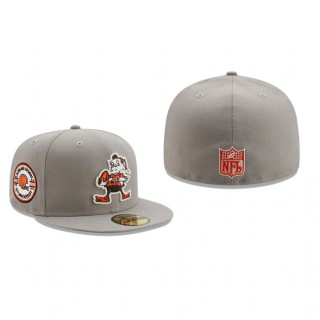 Cleveland Browns Gray 75th Anniversary 59FIFTY Fitted Hat