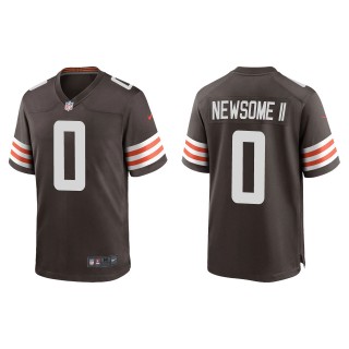 Cleveland Browns Greg Newsome II Brown 2021 NFL Draft Game Jersey