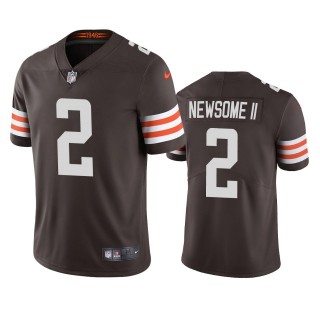 Cleveland Browns Greg Newsome II Brown 2021 NFL Draft Vapor Limited Jersey
