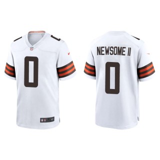 Cleveland Browns Greg Newsome II White 2021 NFL Draft Game Jersey