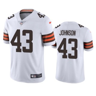 John Johnson Cleveland Browns White Vapor Limited Jersey