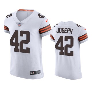 Cleveland Browns Karl Joseph White Vapor Elite Jersey - Men's