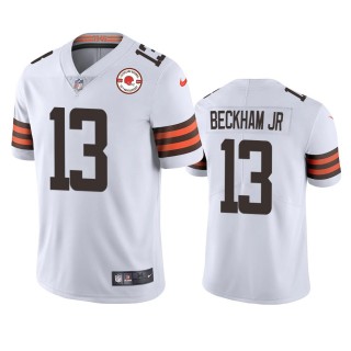 Cleveland Browns Odell Beckham Jr. White 75th Anniversary Patch Jersey