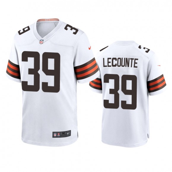 Cleveland Browns Richard LeCounte White Game Jersey