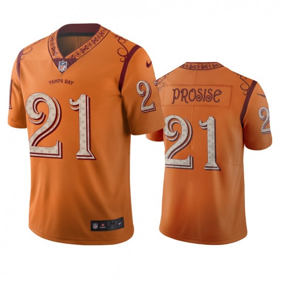 Tampa Bay Buccaneers C.J. Prosise Orange City Edition Vapor Limited Jersey