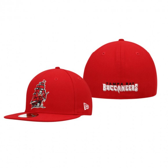 Tampa Bay Buccaneers Red Omaha Alternate Logo 59FIFTY Fitted Hat