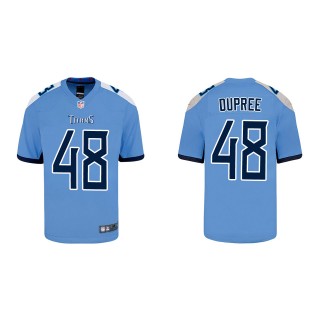 Bud Dupree Youth Tennessee Titans Light Blue Game Jersey