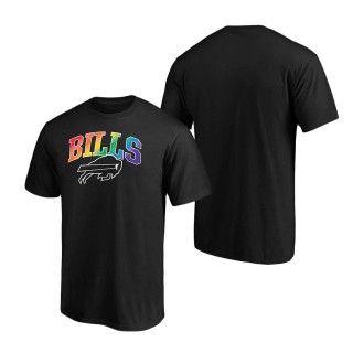 Men's Buffalo Bills NFL Pro Line by Fanatics Branded Black Pride Logo T-Shirt