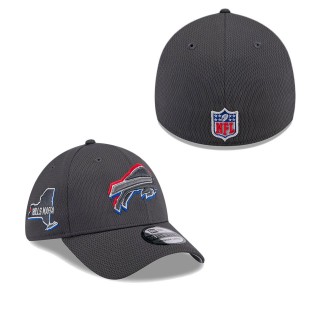Buffalo Bills Graphite 2024 NFL Draft 39THIRTY Flex Hat