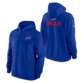 Buffalo Bills Nike Royal Sideline Club Fleece Pullover Hoodie