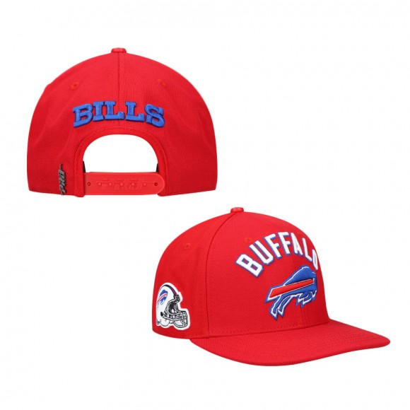 Men's Buffalo Bills Pro Standard Red Stacked Snapback Hat